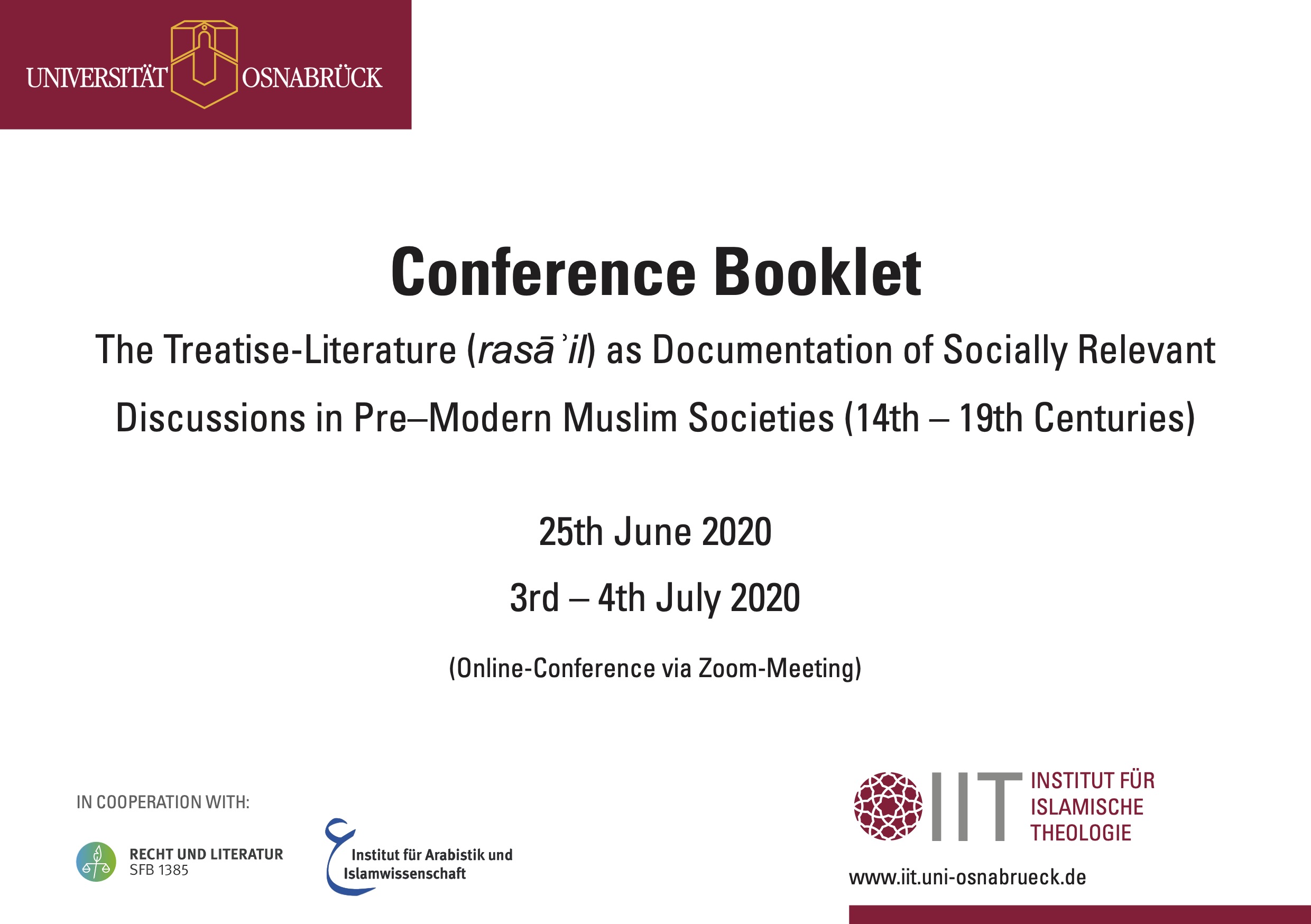 Conference Booklet Conference Booklet